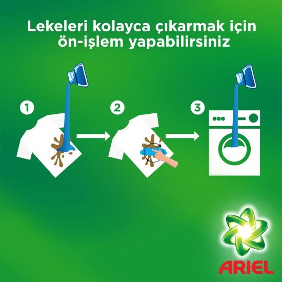 Ariel 15 Yıkama Sıvı Çamaşır Deterjanı Parlak Renkler