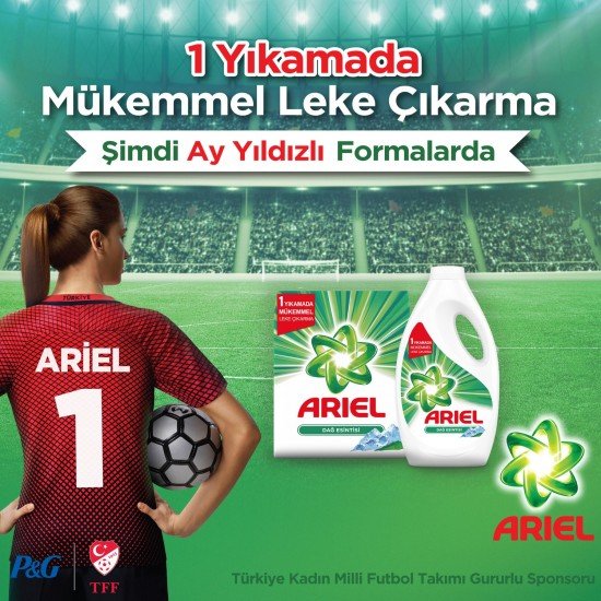 Ariel 15 Yıkama Sıvı Çamaşır Deterjanı Parlak Renkler