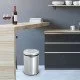 Cleanox Pratik Kapaklı Paslanmaz Çöp Kovası 45 Lt - Krom Cleanox Pratik Kapaklı Paslanmaz Çöp Kovası 45 Lt - Krom