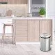 Cleanox Pratik Kapaklı Paslanmaz Çöp Kovası 45 Lt - Krom Cleanox Pratik Kapaklı Paslanmaz Çöp Kovası 45 Lt - Krom