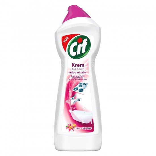 Cif Krem Temizleyici Frezya ve Müge Çiçeği 750 Ml Cif Krem Temizleyici Frezya ve Müge Çiçeği 750 Ml