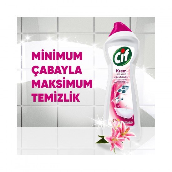 Cif Krem Temizleyici Frezya ve Müge Çiçeği 750 Ml Cif Krem Temizleyici Frezya ve Müge Çiçeği 750 Ml
