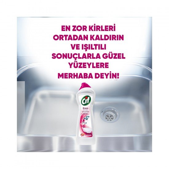 Cif Krem Temizleyici Frezya ve Müge Çiçeği 750 Ml Cif Krem Temizleyici Frezya ve Müge Çiçeği 750 Ml