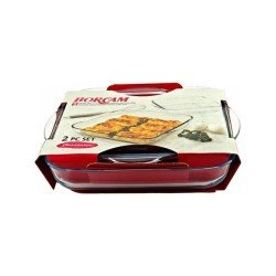 Paşabahçe 159028 Borcam Kare Tepsi 2 Li