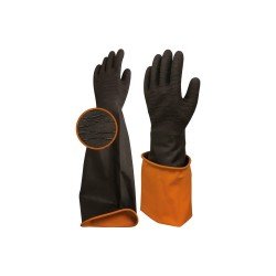 Beybi Korun Uzun Siyah Tırtıklı Eldiven 60 cm