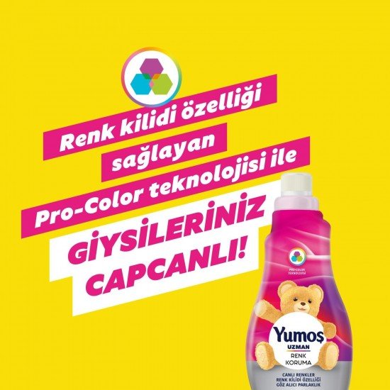 Yumoş Uzman Bakım Renk Koruma Konsantre Çamaşır Yumuşatıcı 1200 ML 50 Yıkama