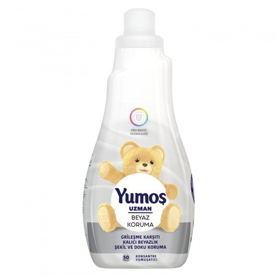 Yumoş Uzman Bakım Beyaz Koruma Konsantre Çamaşır Yumuşatıcı 1200 ML 50 Yıkama Yumoş Uzman Bakım Beyaz Koruma Konsantre Çamaşır Yumuşatıcı 1200 ML 50 Yıkama