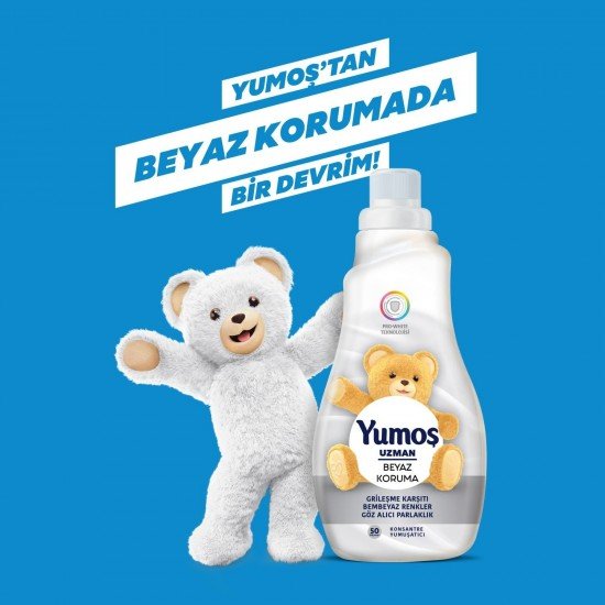 Yumoş Uzman Bakım Beyaz Koruma Konsantre Çamaşır Yumuşatıcı 1200 ML 50 Yıkama Yumoş Uzman Bakım Beyaz Koruma Konsantre Çamaşır Yumuşatıcı 1200 ML 50 Yıkama