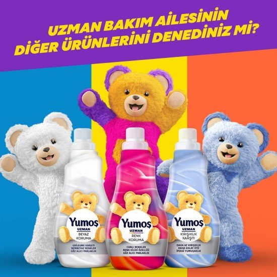 Yumoş Uzman Bakım Beyaz Koruma Konsantre Çamaşır Yumuşatıcı 1200 ML 50 Yıkama Yumoş Uzman Bakım Beyaz Koruma Konsantre Çamaşır Yumuşatıcı 1200 ML 50 Yıkama