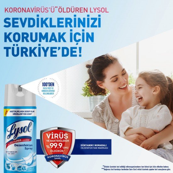 Lysol Dezenfektan Sprey Temizliğin Esintisi Yüzeyler İçin 400 Ml Lysol Dezenfektan Sprey Temizliğin Esintisi Yüzeyler İçin 400 Ml