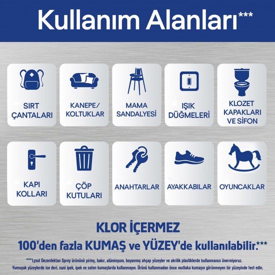 Lysol Dezenfektan Sprey Temizliğin Esintisi Yüzeyler İçin 400 Ml Lysol Dezenfektan Sprey Temizliğin Esintisi Yüzeyler İçin 400 Ml