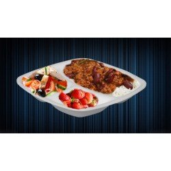 Anı 3 Gözlü Köpük Tabldot Servis Tabak 50'li Paket ANI/24 Anı 3 Gözlü Köpük Tabldot Servis Tabak 50'li Paket ANI/24