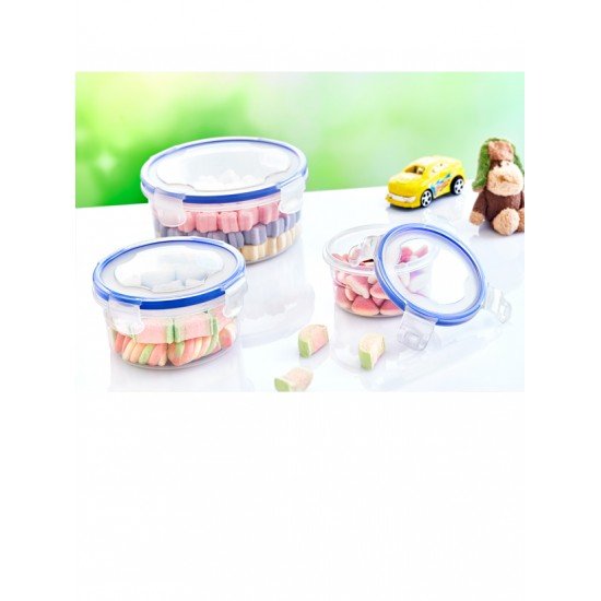 Hobby Life 3lü Yuvarlak Sızdırmaz Saklama Kabı ( 0,25 + 0,5 + 1 L ) Hobby Life 3lü Yuvarlak Sızdırmaz Saklama Kabı ( 0,25 + 0,5 + 1 L )