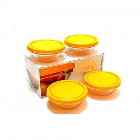 PASABAHCE CHEFS 53543 SAKLAMA KABI YUVARLAK 4 LU 120 MM PASABAHCE CHEFS 53543 SAKLAMA KABI YUVARLAK 4 LU 120 MM