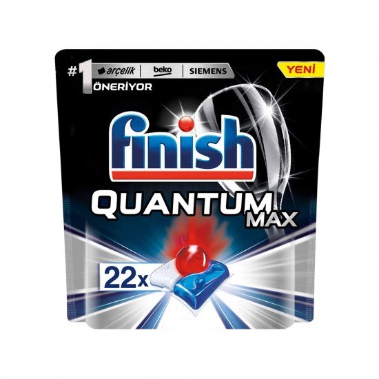 Finish Quantum Max Bulaşık Makinesi Deterjanı 22 Kapsül 1 Paket (1 x 22 g) Finish Quantum Max Bulaşık Makinesi Deterjanı 22 Kapsül 1 Paket (1 x 22 g)