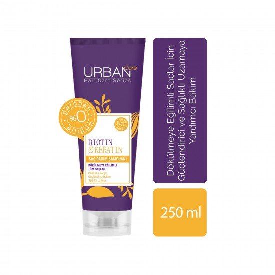 Urban Care Biotin&Keratin İçeren Dökülme Karşıtı & Uzamaya Yardımcı Şampuan 250 ml