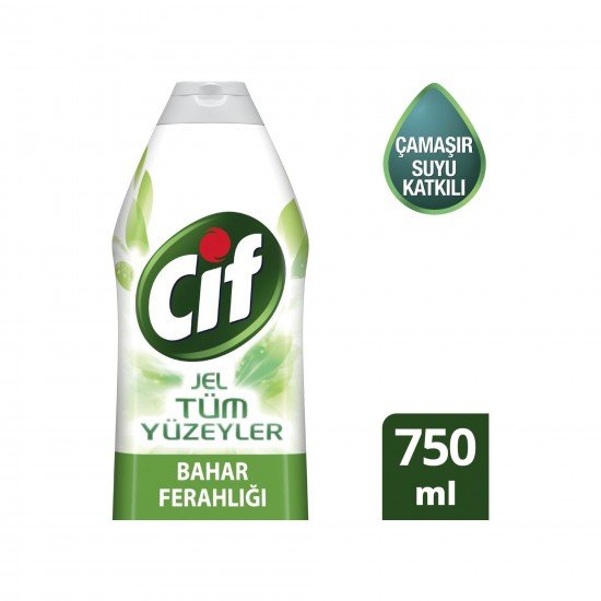 Cif Jel Tüm Yüzeyler Temizlik Jeli Bahar Ferahlığı 750 ML