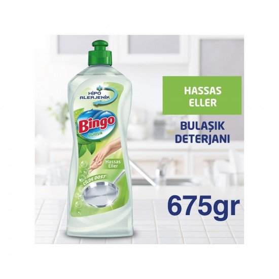 Bingo Elde Bulaşık Deterjanı Hassas Eller 675 gr