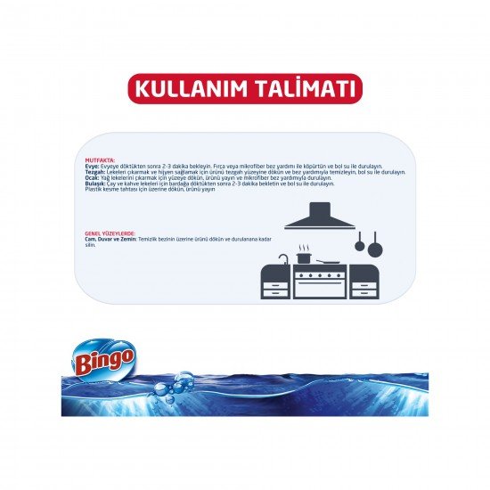 Bingo Oksijen Çamaşır Suyu Derinlemesine Hijyen 750 ml