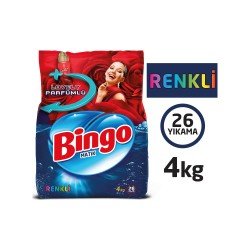 Bingo Renkli Toz Çamaşır Deterjanı 4 kg Bingo Renkli Toz Çamaşır Deterjanı 4 kg
