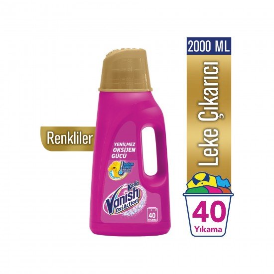 Vanish Kosla Leke Çıkarıcı Gold Sıvı Renkliler İçin 2 LT