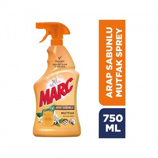 Marc Mutfak Yüzey Temizleyici Sprey Arap Sabunlu 750 ML