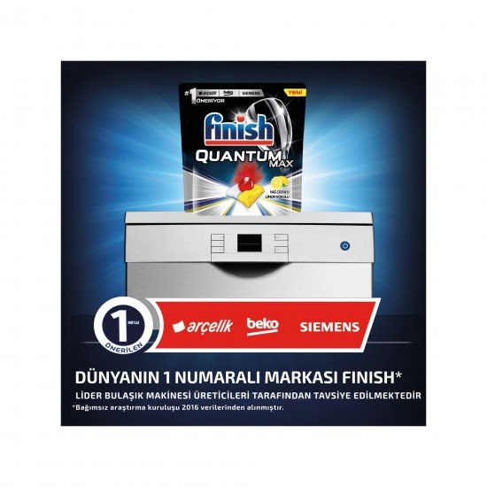 Finish Quantum Max Bulaşık Makinesi Deterjanı 58 Kapsül Finish Quantum Max Bulaşık Makinesi Deterjanı 58 Kapsül