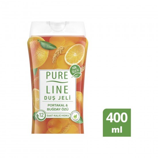 Pure Line Portakal & Buğday Özlü Duş Jeli 400 ML Pure Line Portakal & Buğday Özlü Duş Jeli 400 ML