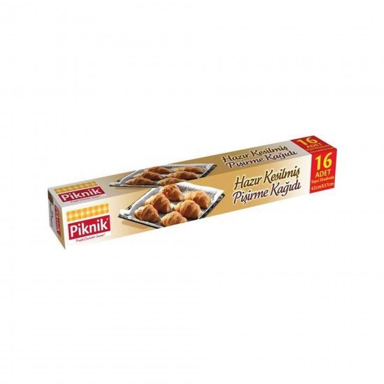 Piknik Hazır Kesilmiş Pişirme Kağıdı 42*37 Cm 16Lı Piknik Hazır Kesilmiş Pişirme Kağıdı 42*37 Cm 16Lı