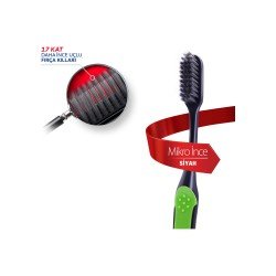 Colgate Mikro İnce Siyah Diş Fırçası Yumuşak 1+1 Colgate Mikro İnce Siyah Diş Fırçası Yumuşak 1+1