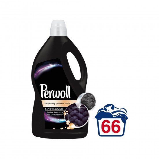 Perwoll Yenilenen Siyahlar Hassas Çamaşır Deterjanı Siyah % Doku 66 Yıkama 4 LT Perwoll Yenilenen Siyahlar Hassas Çamaşır Deterjanı Siyah % Doku 66 Yıkama 4 LT