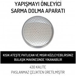 Abant Paslanmaz Çelik Dolma Sarma Altlığı 22 Cm Abant Paslanmaz Çelik Dolma Sarma Altlığı 22 Cm