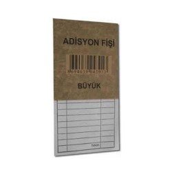 Adisyon Fişi Büyük 100 Yaprak Adisyon Fişi Büyük 100 Yaprak