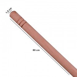 Ahşap İnce Oklava 80 cm Ahşap İnce Oklava 80 cm