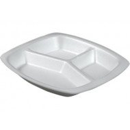 Anı 3 Gözlü Köpük Tabldot Servis Tabak 50'li Paket ANI/24 Anı 3 Gözlü Köpük Tabldot Servis Tabak 50'li Paket ANI/24