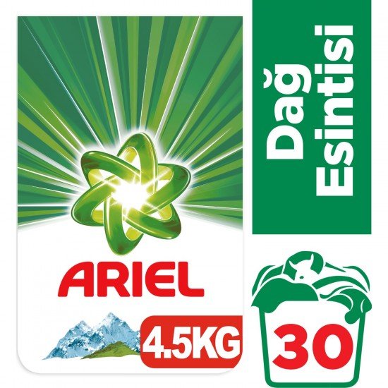 Ariel 4,5 Kg Toz Çamaşır Deterjanı Dağ Esintisi Beyazlar İçin