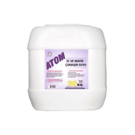 Atom Çamaşır Suyu 30 Kg Atom Çamaşır Suyu 30 Kg