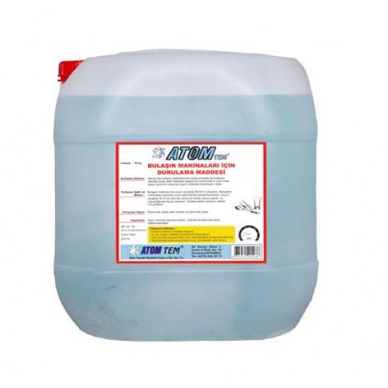 Atom Endüstriyel Bulaşık Makine Parlatıcısı 30 KG Atom Endüstriyel Bulaşık Makine Parlatıcısı 30 KG