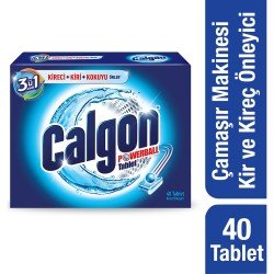 Calgon Çamaşır Makinesi Kireç Önleyici Tablet 40'lı
