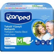 Canped Belbantlı Hasta Bezi Eko Orta Boy M 18 Adet Canped Belbantlı Hasta Bezi Eko Orta Boy M 18 Adet