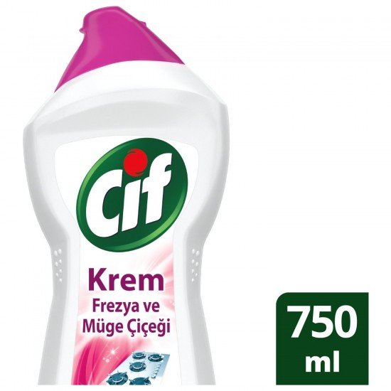 Cif Krem Temizleyici Frezya ve Müge Çiçeği 750 Ml Cif Krem Temizleyici Frezya ve Müge Çiçeği 750 Ml