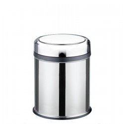 Cleanox Pratik Kapaklı Paslanmaz Çöp Kovası 16 Lt - Krom