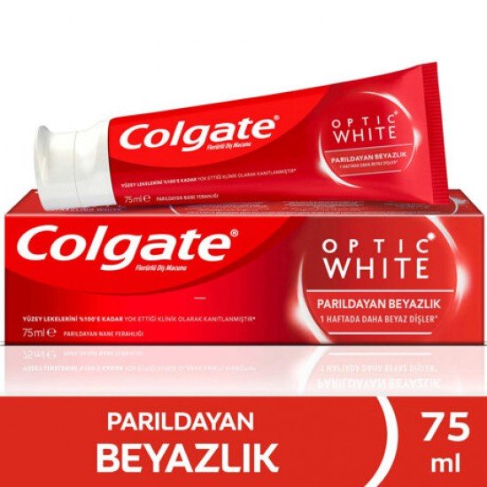 Colgate Diş Macunu Optik Beyaz Parıldayan Beyazlık 75 Ml