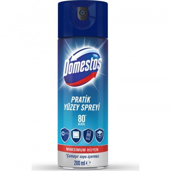 Domestos Pratik Yüzey Spreyi Anında Hijyen 200 Ml Domestos Pratik Yüzey Spreyi Anında Hijyen 200 Ml