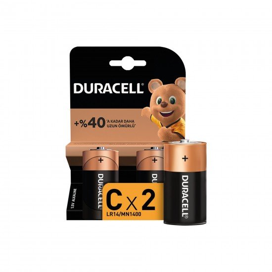 Duracell Pil C Orta Boy 2 Lİ