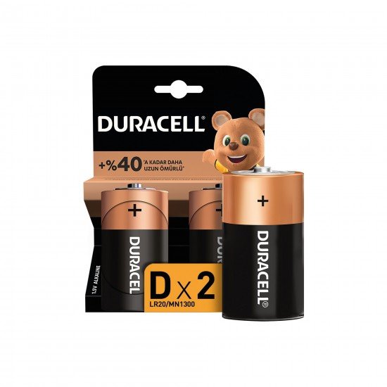 Duracell Pil D Büyük Boy Lr-20 2 Lİ