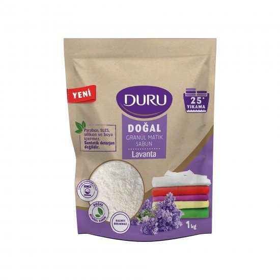 Duru Doğal Granül Matik Sabun Lavanta 1 KG 25 Yıkama