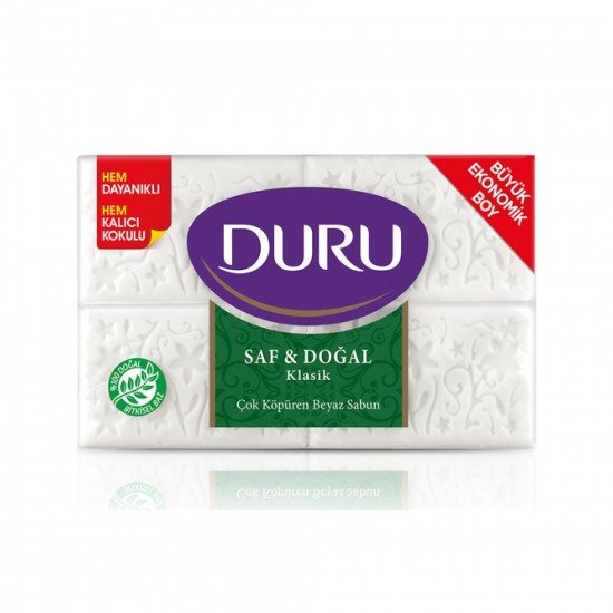 Duru Saf ve Doğal Klasik Kalıp Sabun 4x200 1000 GR