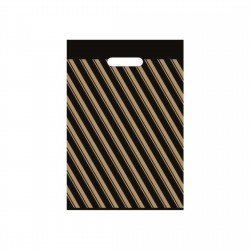 Ecoplast Takviyeli Poşet Çizgili 26X38 No:2 - 50'li Ecoplast Takviyeli Poşet Çizgili 26X38 No:2 - 50'li