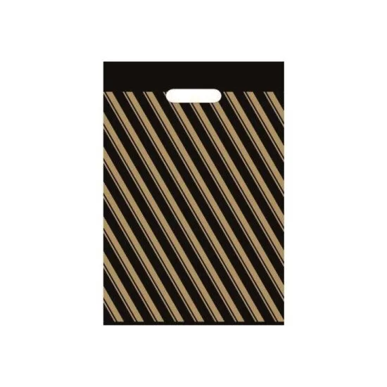 Ecoplast Takviyeli Poşet Çizgili 26X38 No:2 - 50li Ecoplast Takviyeli Poşet Çizgili 26X38 No:2 - 50li